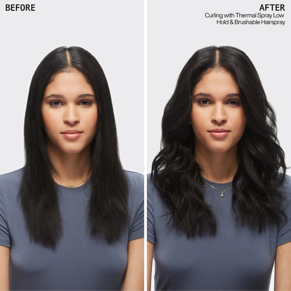 Aérosol du spray fixatif Fashion Work 12 Redken posé sur fond neutre