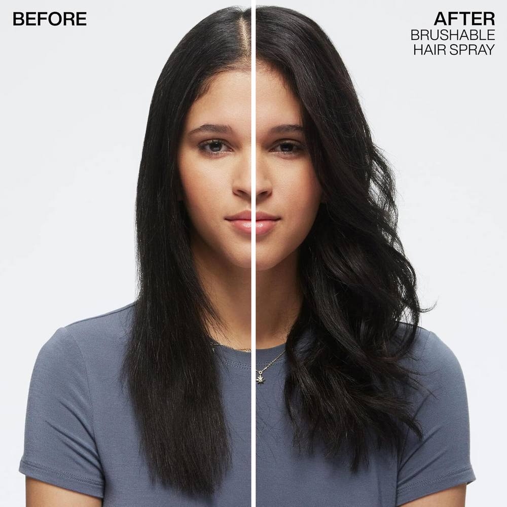 Aérosol du spray fixatif Fashion Work 12 Redken posé sur fond neutre