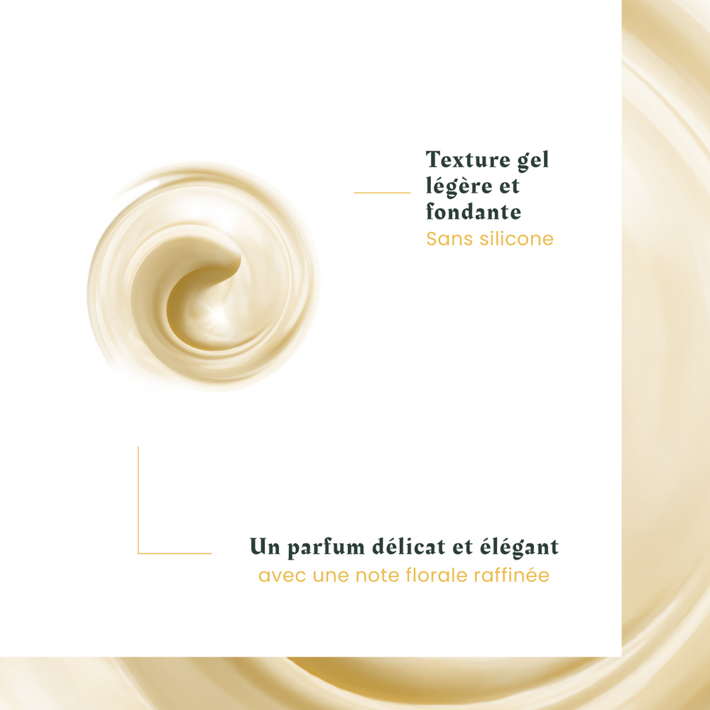 Tube 150 ml du Baume Démêlant Éclat Okara Blond René Furterer, soin sans silicone pour cheveux blonds naturels, méchés ou colorés