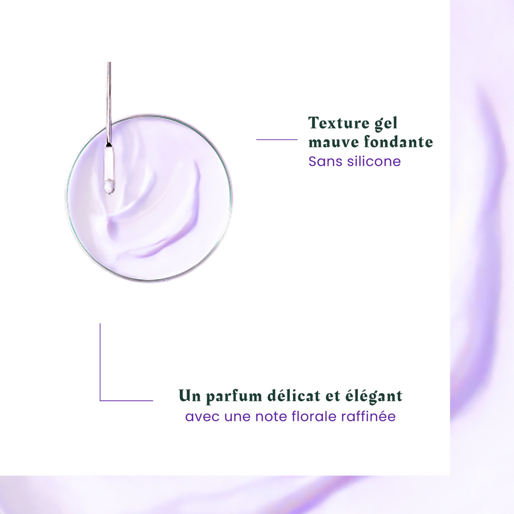 Tube 150 ml du Baume Soin Éclat Okara Silver René Furterer, soin déjaunissant sans silicone pour cheveux gris, blancs ou blonds platine