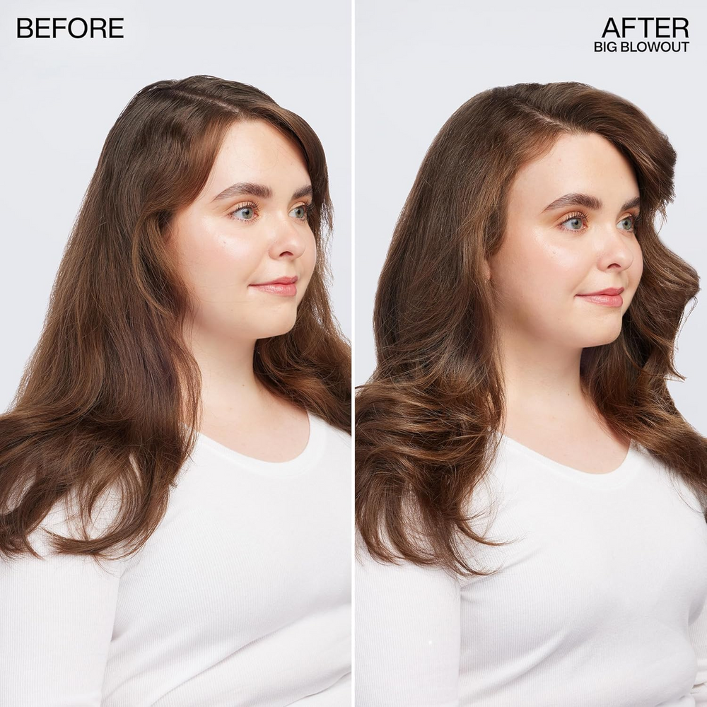 Tube de la Big Blowout Gelée Thermo-Protectrice de Redken avec son design distinctif.