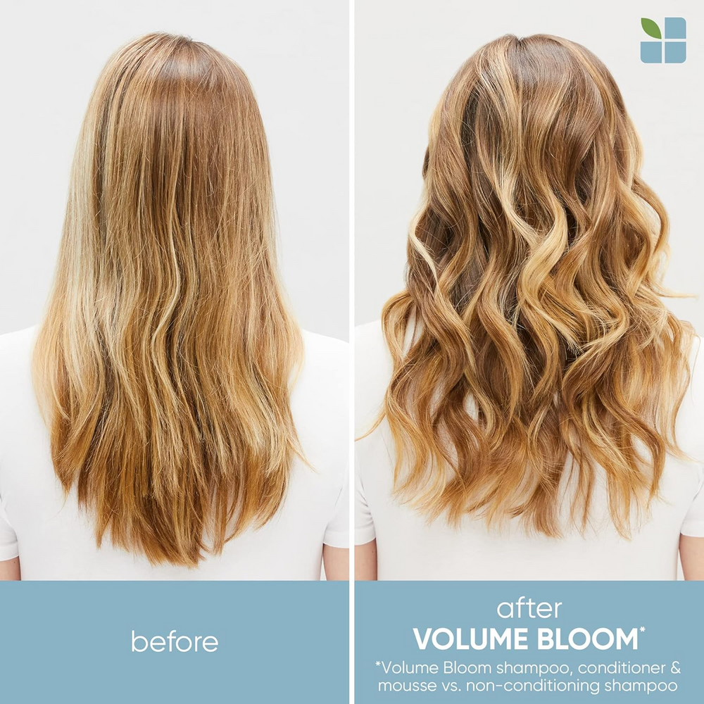 Flacon/mousse fouettée Biolage Whipped Volume Mousse – tenue moyenne, étiquette visible