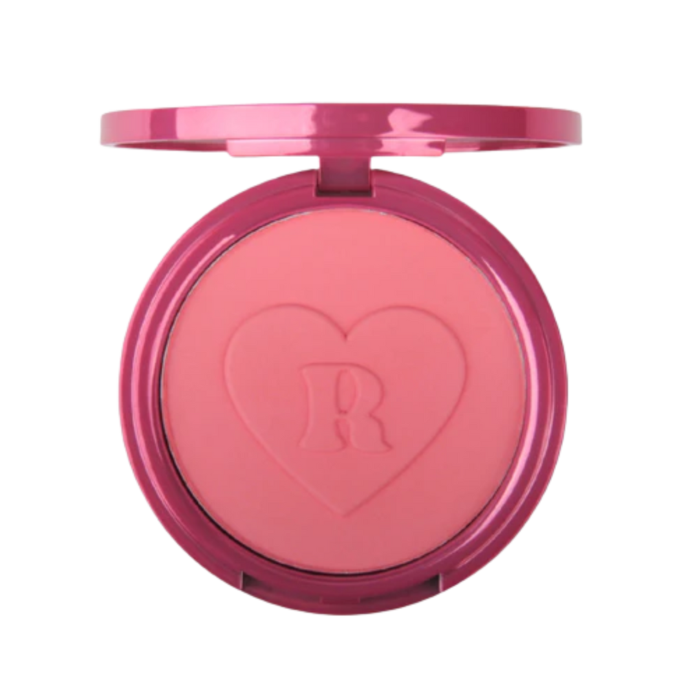 Blush crème Peachy Blush de Refreshi dans son boîtier, teinte pêche rosée et texture soyeuse