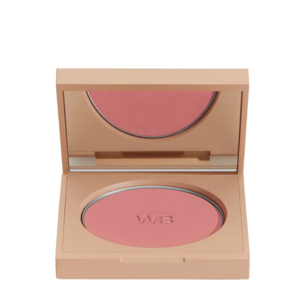 Fard à joues Le Fard de Wonderblush, teinte Pivoine, blush poudre végétalien au fini lumineux sur peau claire