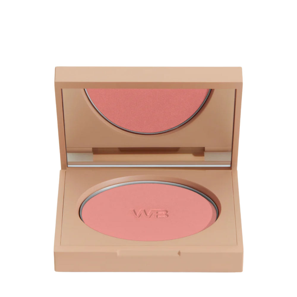 Fard à joues Le Fard de Wonderblush, teinte Pivoine, blush poudre végétalien au fini lumineux sur peau claire