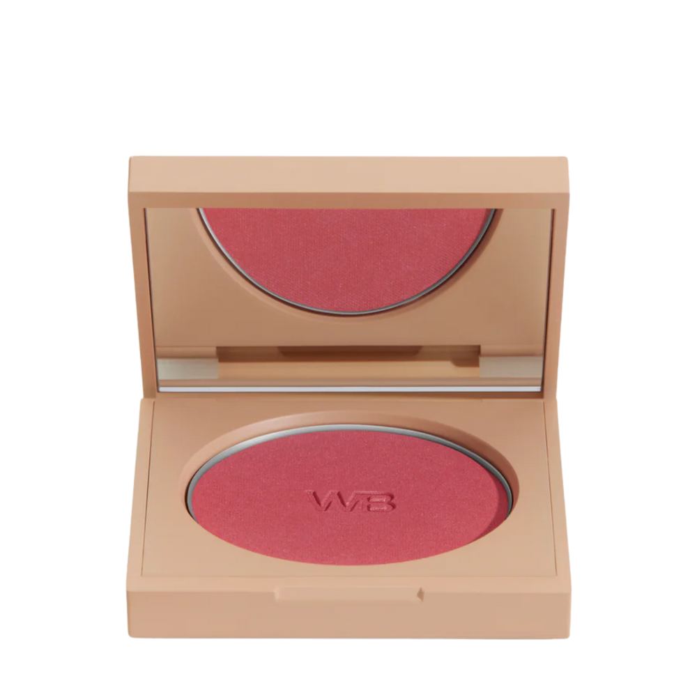 Fard à joues Le Fard de Wonderblush, teinte Pivoine, blush poudre végétalien au fini lumineux sur peau claire