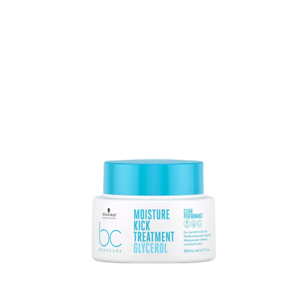 Masque Bonacure Moisture Kick 200 ml – pot turquoise avec étiquette Schwarzkopf
