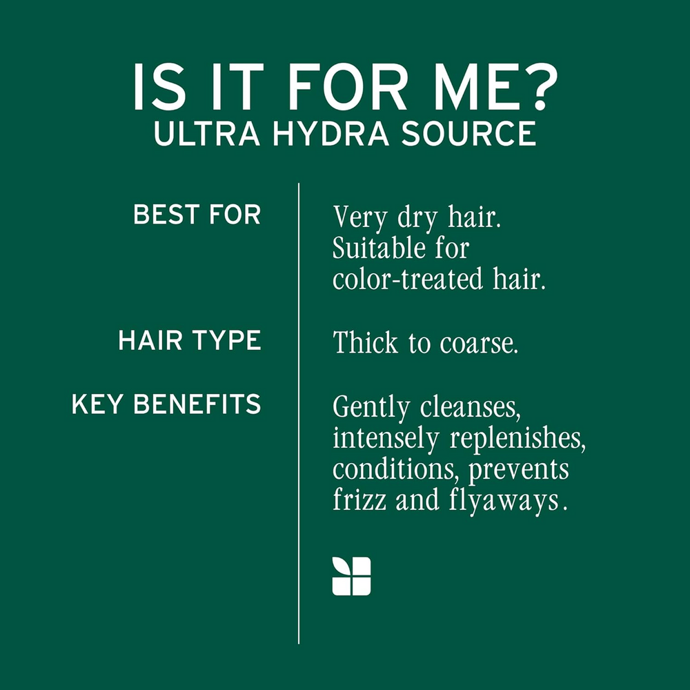 Pot du conditioner Biolage HydraSource, soin hydratant intense sans parabènes pour cheveux très secs.