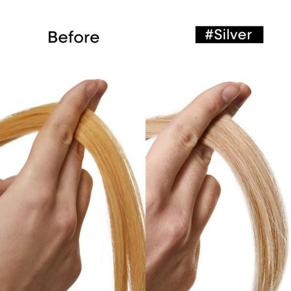 Conditionneur Silver L'Oréal Professionnel pour cheveux gris, blancs et blonds