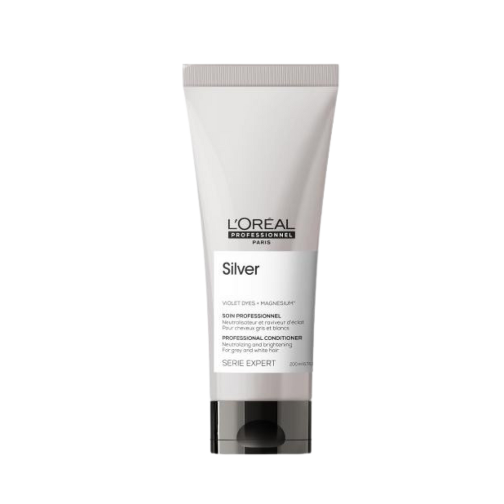 Conditionneur Silver L'Oréal Professionnel pour cheveux gris, blancs et blonds