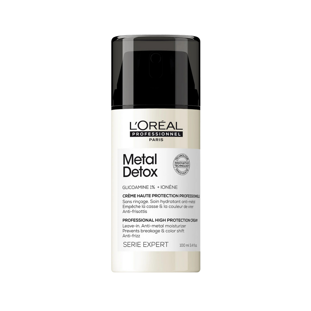 Crème Haute Protection Metal Detox L'Oréal Professionnel 100 ml sur fond blanc