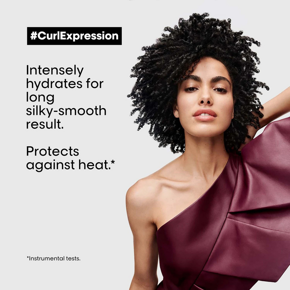 Crème Hydratante Intensive Longue Durée Curl Expression L'Oréal Professionnel 200 ml sur fond blanc