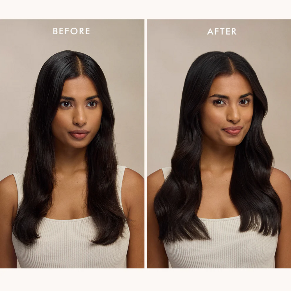 Aérosol Dry Shampoo Dark Tones Moroccanoil, shampoing sec teinté pour cheveux foncés, pour volume, fraîcheur et brillance sans résidu visible