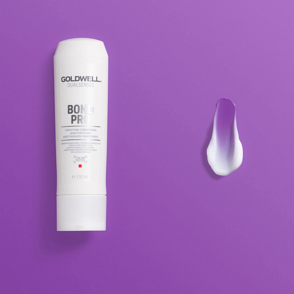 Flacon 1 L de conditionneur Goldwell Bond Pro Fortifying, soin réparateur pour cheveux cassants