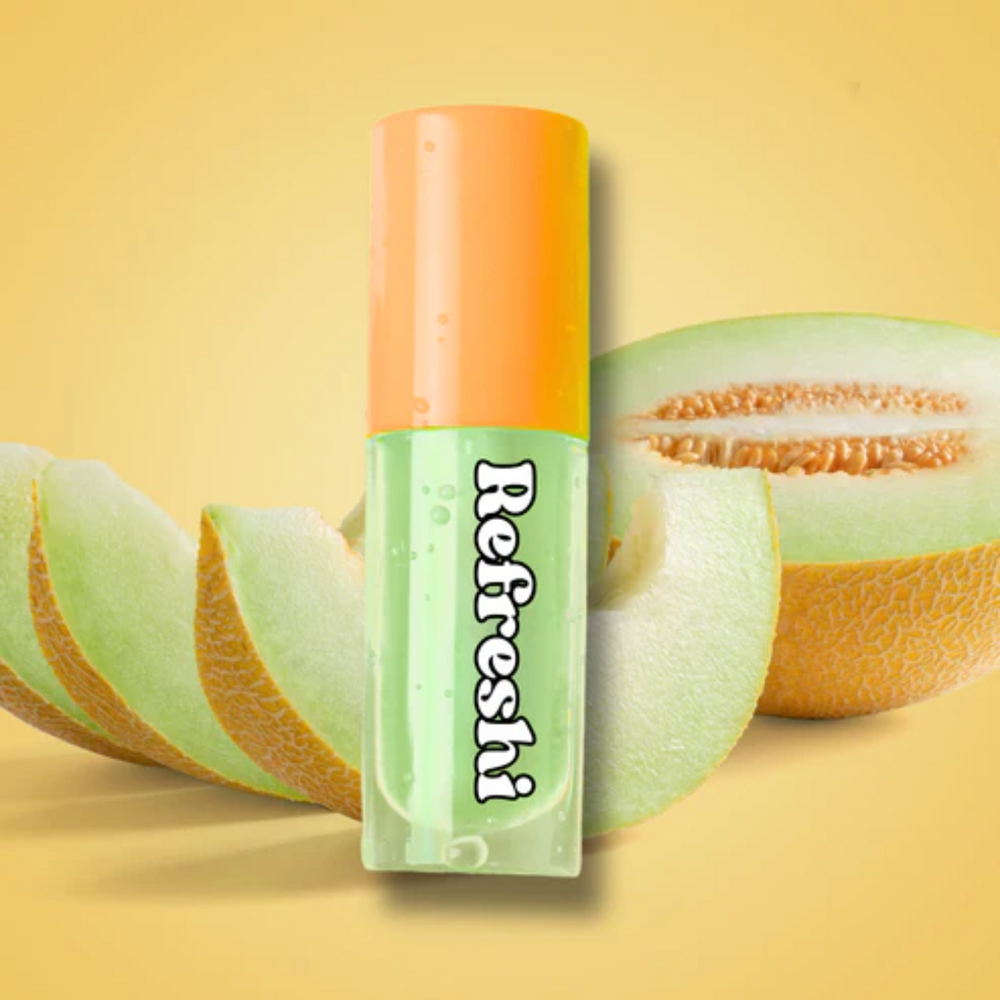 Tube 5 ml Honey Dew Melon Lip Oil Refreshi, texture brillante non collante, parfum melon, bulles anti-débordement