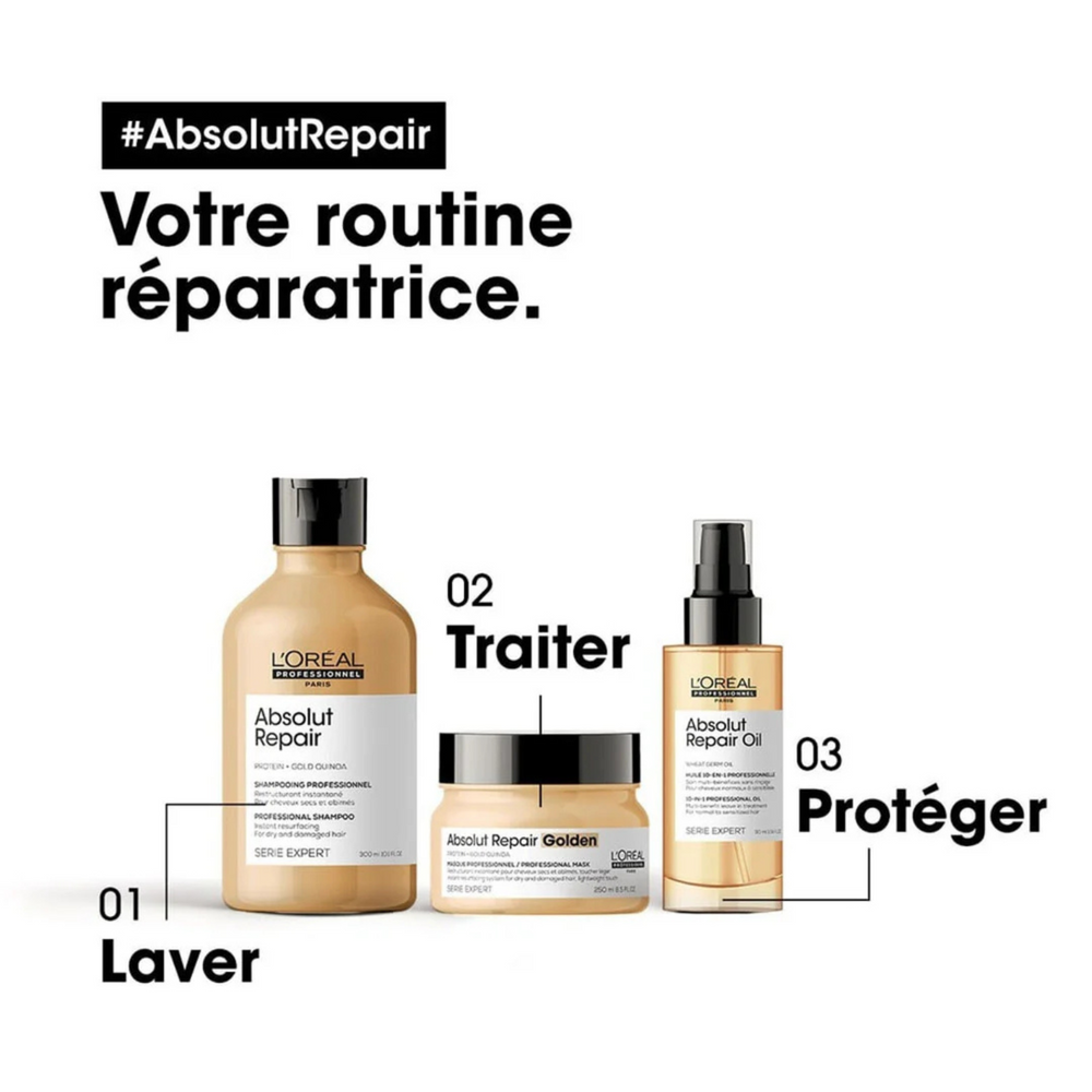 Huile 10-en-1 Absolut Repair L'Oréal Professionnel 90 ml – Soin réparateur