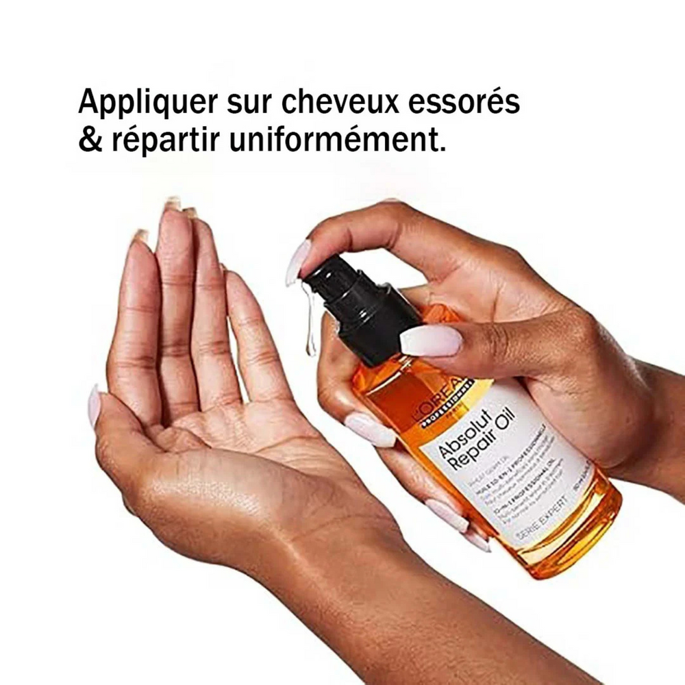 Huile 10-en-1 Absolut Repair L'Oréal Professionnel 90 ml – Soin réparateur