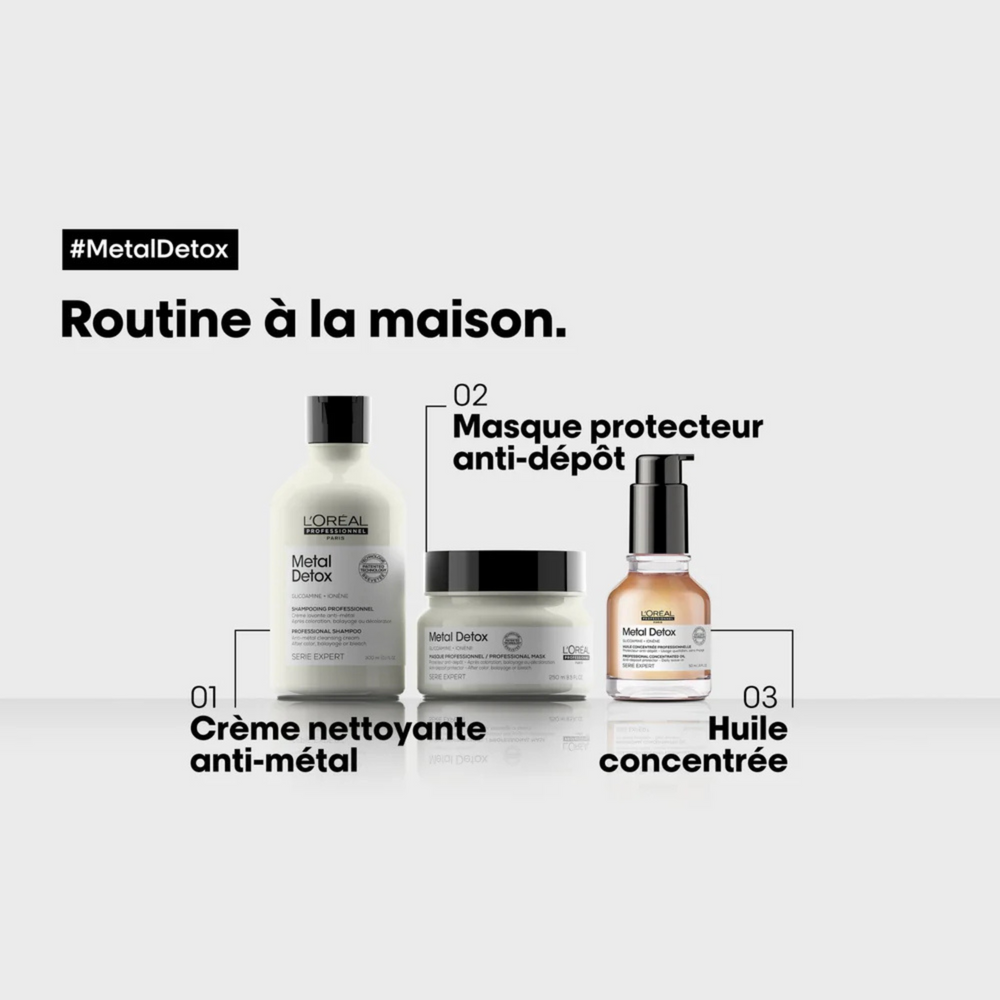 Huile Metal Detox L’Oréal Professionnel 50 ml – Soin cheveux colorés