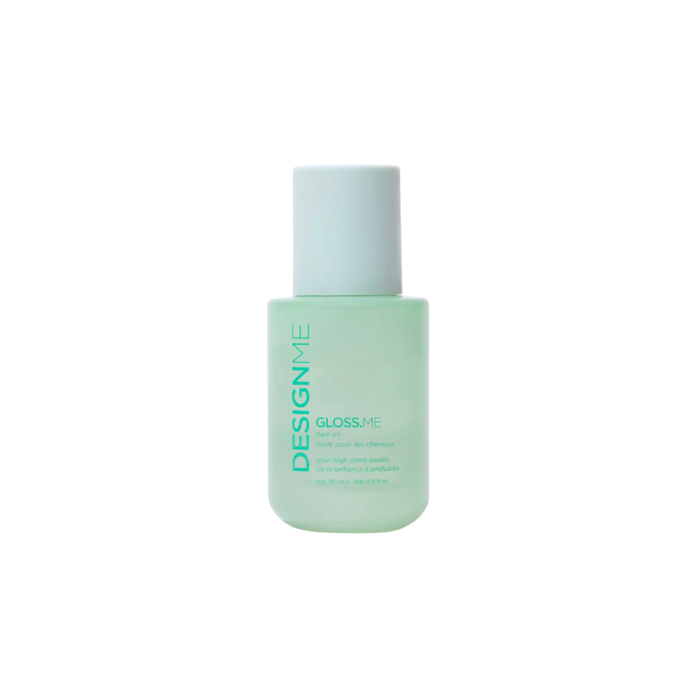 Flacon d’huile capillaire GLOSS.ME DESIGNME, texture légère, cheveux brillants et sans frisottis