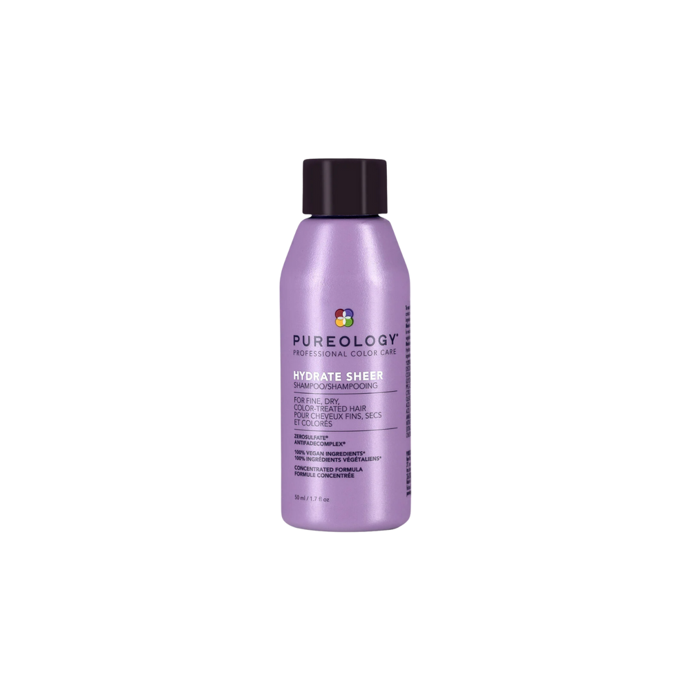 Flacon de Pureology Hydrate Sheer Shampoo 266 ml pour cheveux fins et colorés
