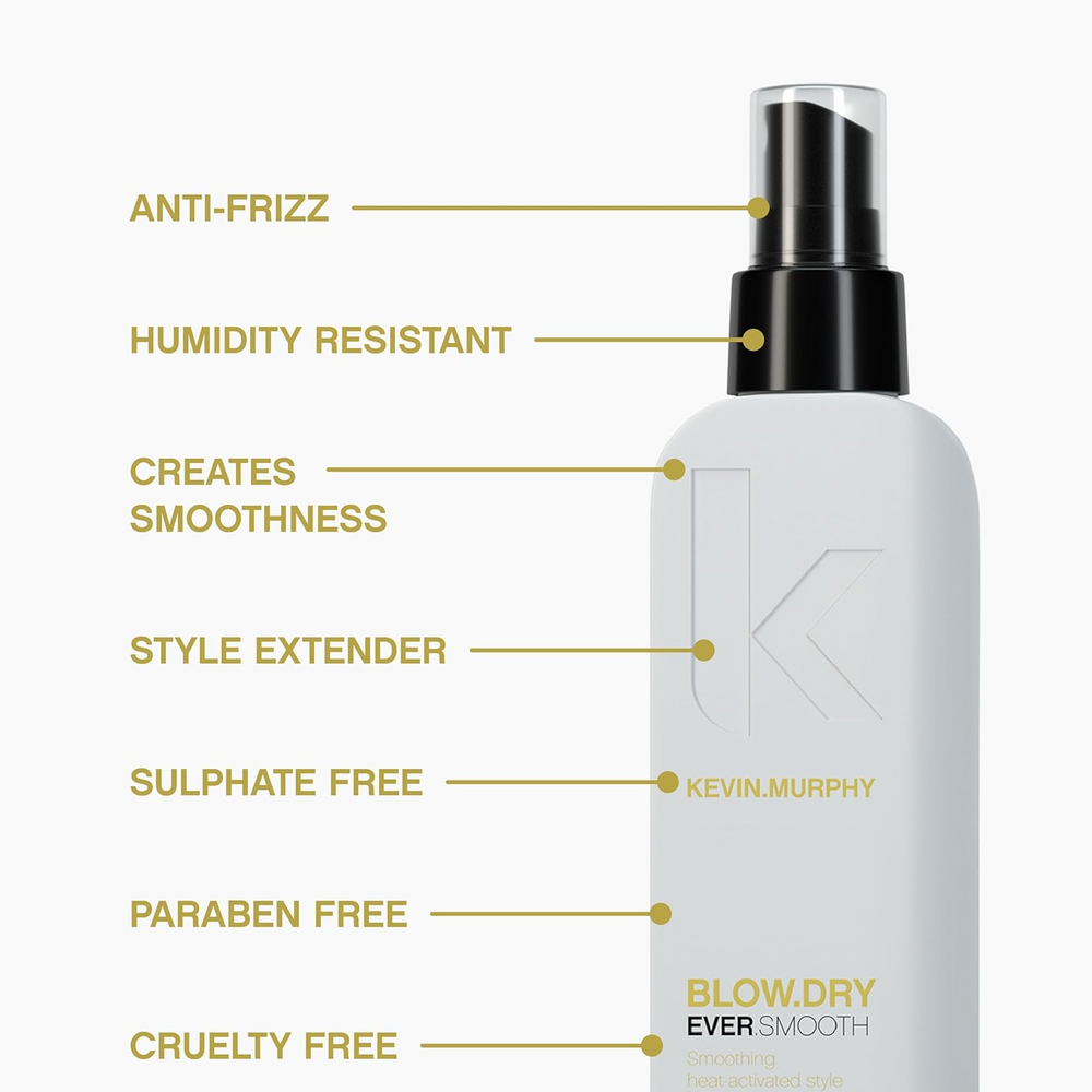 Flacon spray Kevin Murphy EVER.SMOOTH – 150 ml, coiffage lissant anti‑frizz