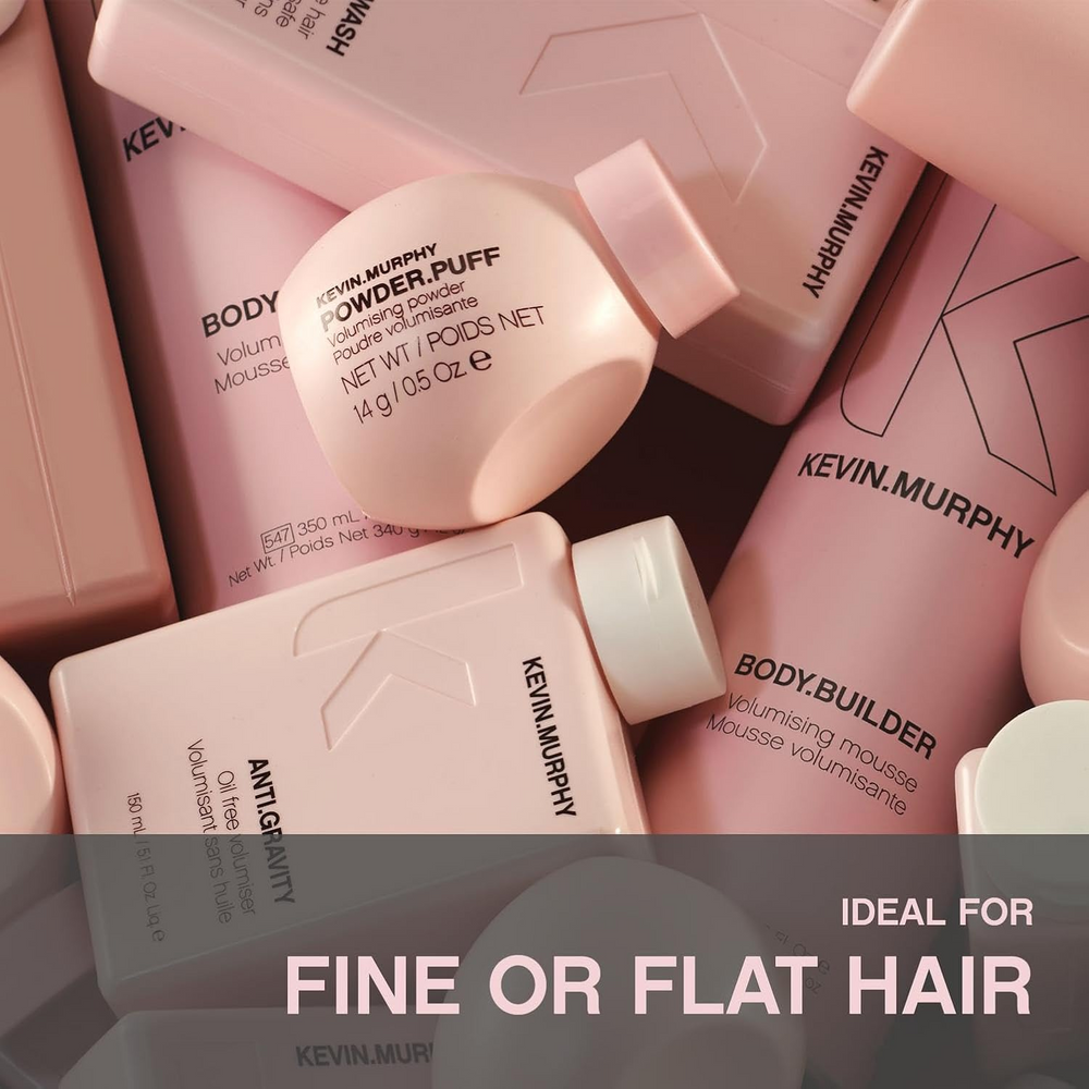 Pot de poudre volumisante Kevin Murphy POWDER.PUFF posé sur fond clair
