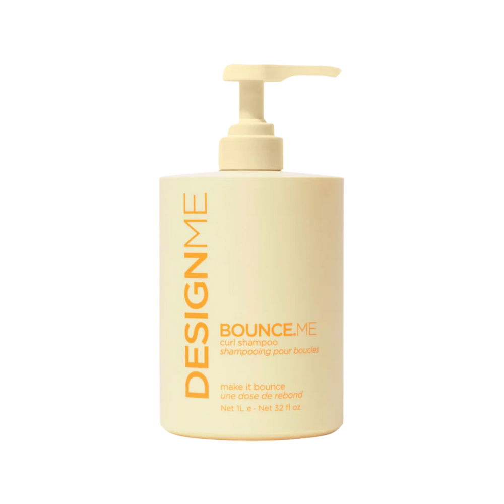 Flacon de shampooing Bounce.Me pour boucles, formule douce hydratante et anti‑frisottis