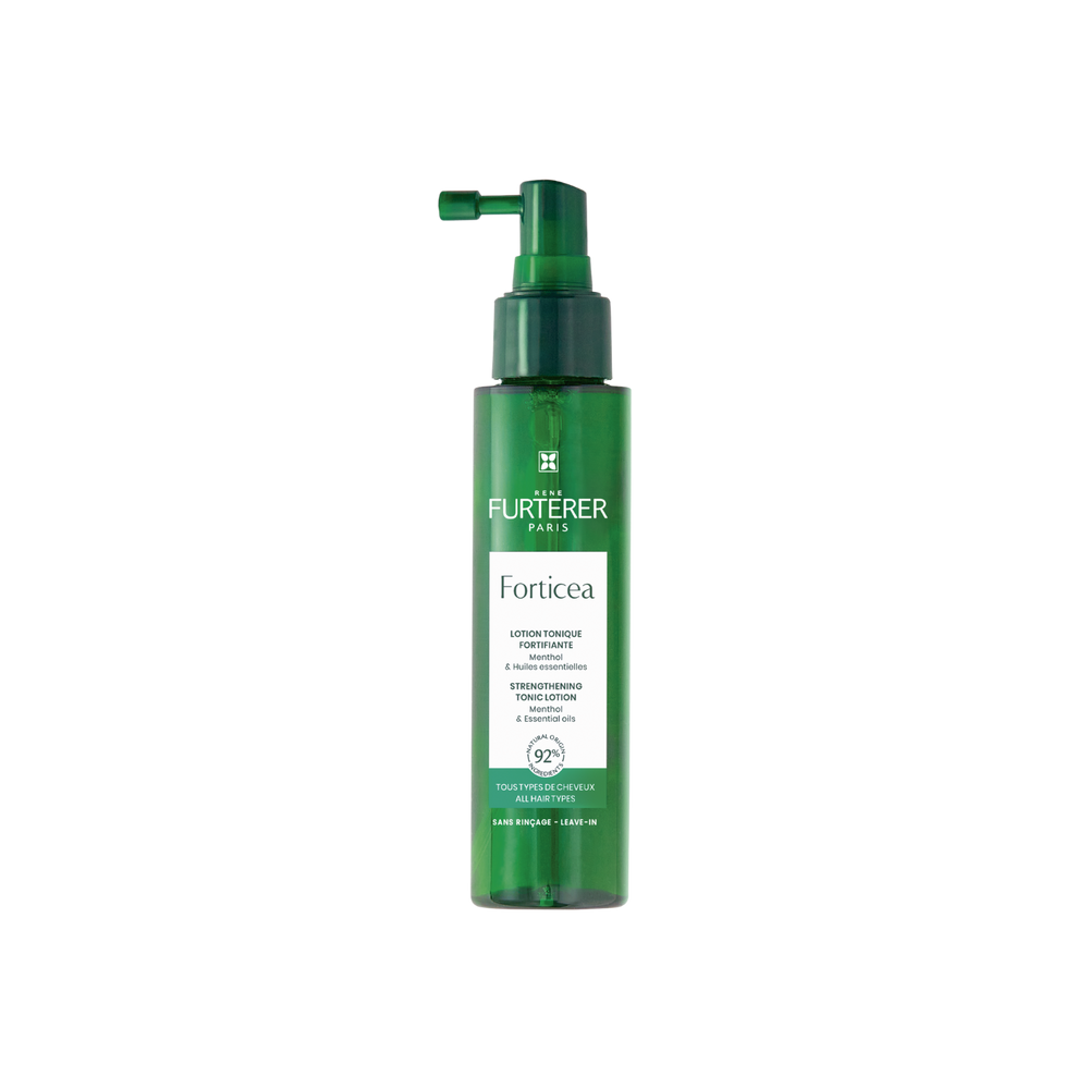 Flacon spray de la lotion énergisante René Furterer 100 ml, soin fortifiant sans rinçage pour cuir chevelu