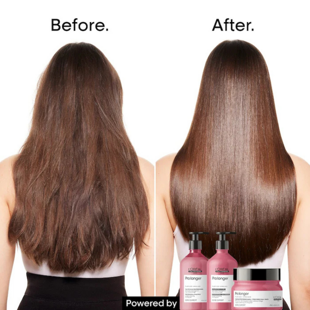 Pot du Masque Pro Longer Lengths Renewing de L'Oréal Professionnel, soin capillaire pour cheveux longs.