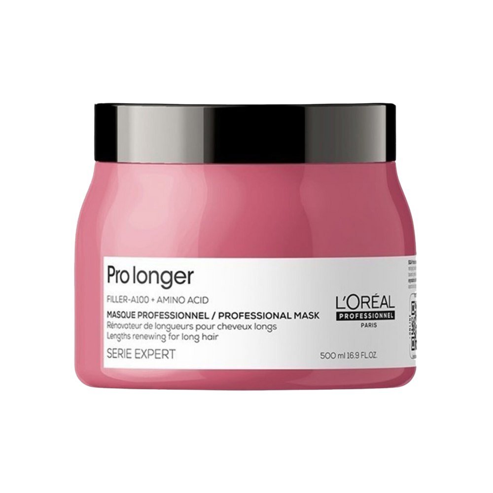 Pot du Masque Pro Longer Lengths Renewing de L'Oréal Professionnel, soin capillaire pour cheveux longs.