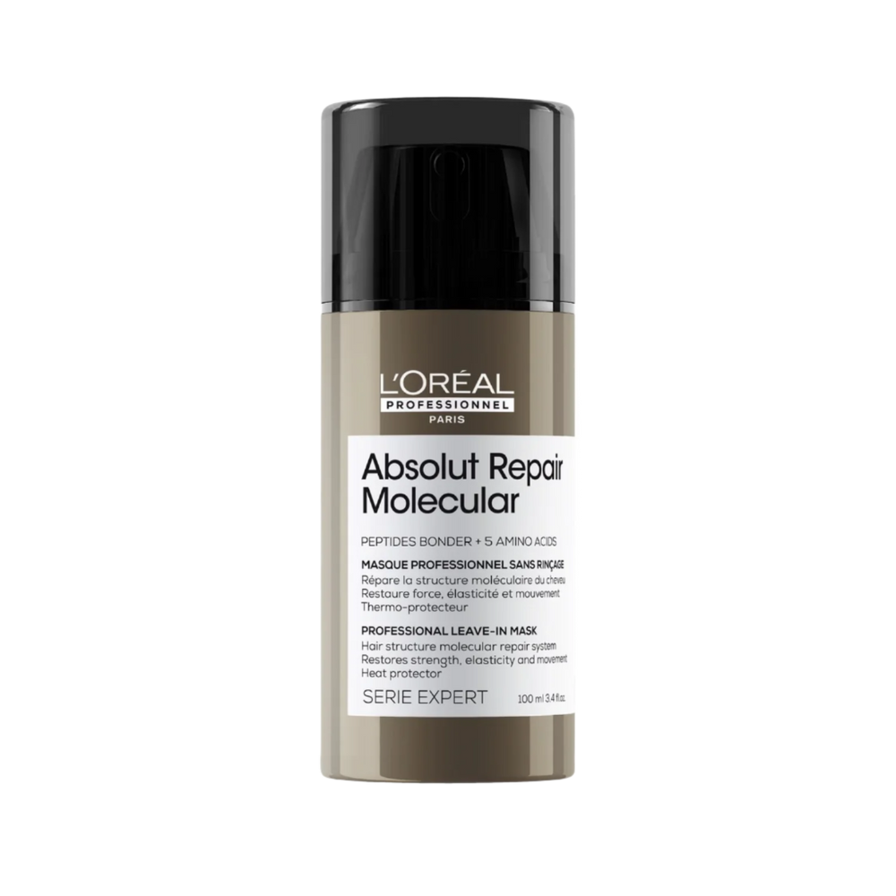 Masque Réparateur Moléculaire Absolut Repair L'Oréal Professionnel 250 ml sur fond blanc