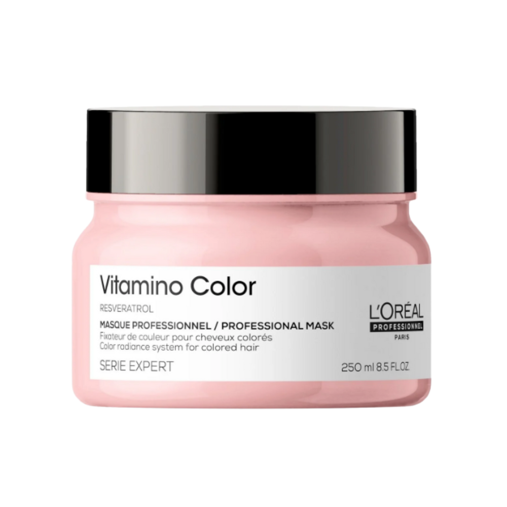 Masque Radiance Vitamino Color L'Oréal Professionnel 250 ml sur fond blanc