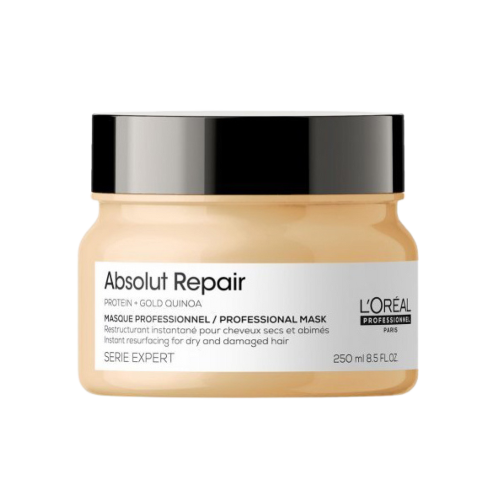Masque Resurfaçant Instantané Absolut Repair L'Oréal Professionnel 250 ml sur fond blanc