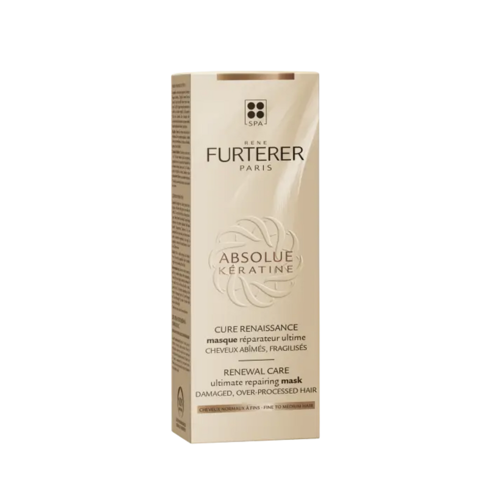 Pot 200 ml du Masque réparateur ultime René Furterer, soin réparateur sans silicone pour cheveux normaux à fins