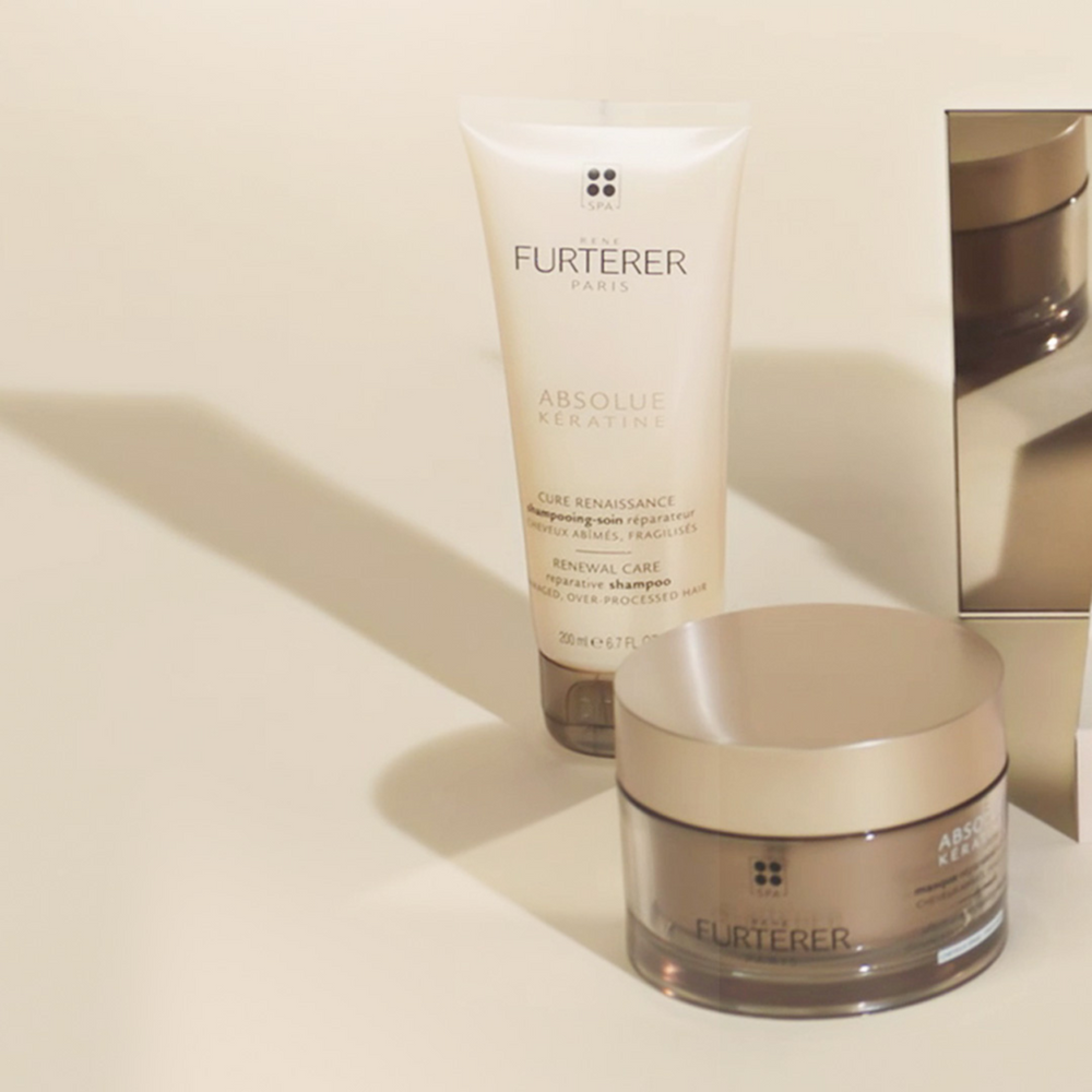 Pot 200 ml du Masque réparateur ultime René Furterer, soin réparateur sans silicone pour cheveux normaux à fins