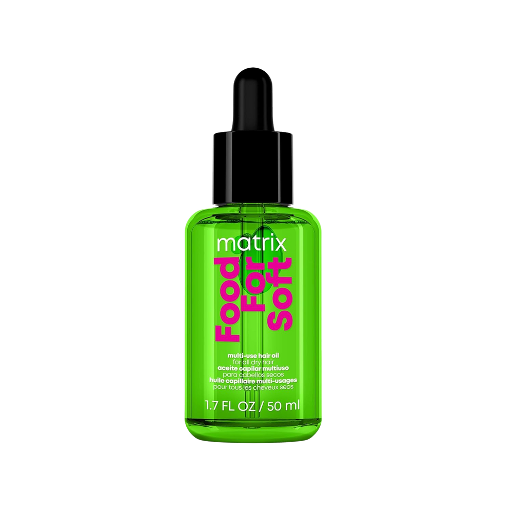 “Matrix Food For Soft Multi-Use Hydrating Oil Serum – flacon huile capillaire 50 ml, enrichie à l’avocat et acide hyaluronique, brillance et douceur”