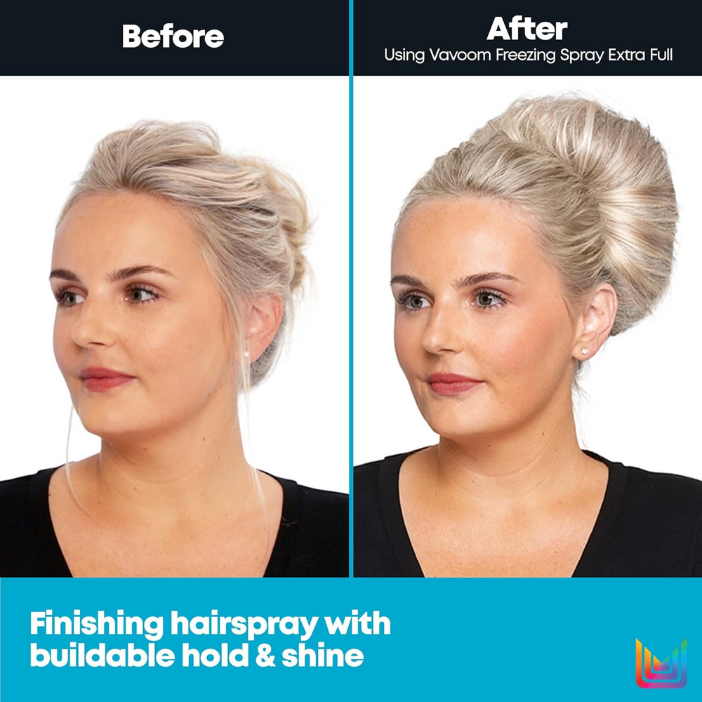 Flacon du Matrix Vavoom Freezing Finishing Hairspray – Laque finition extra-forte