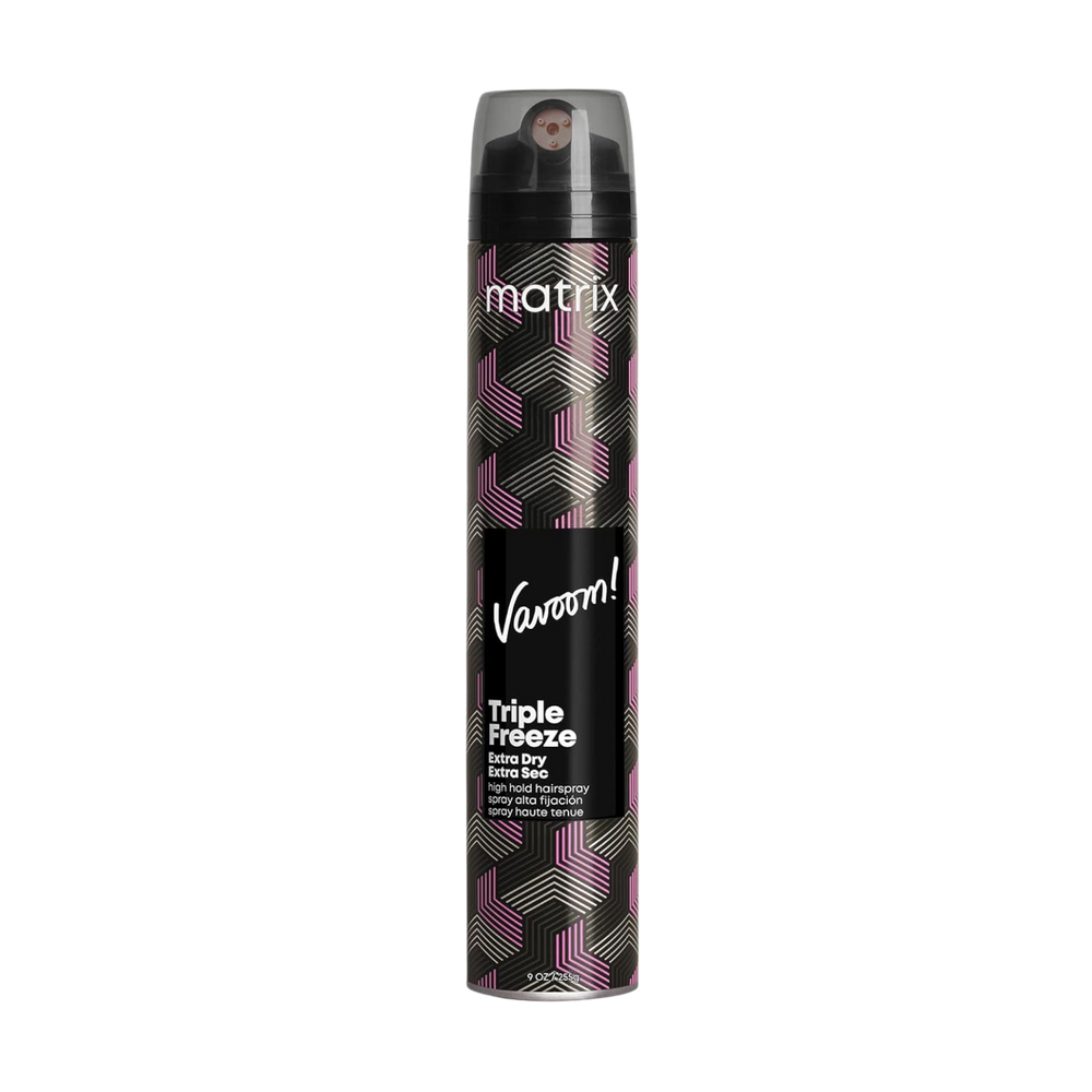 “Bouteille de Matrix Vavoom Triple Freeze Extra Dry – laque à tenue extrême et finition extra sèche”