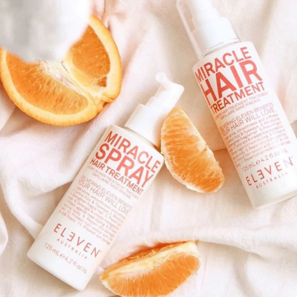 Flacon ELEVEN Miracle Spray Hair Treatment 125 ml — soin leave‑in brillance et protection capillaire