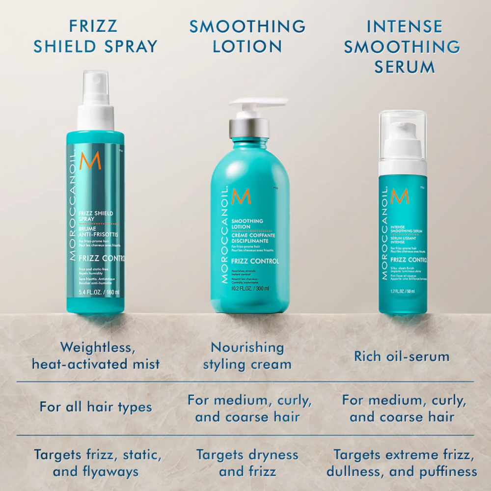 Flacon Moroccanoil Smoothing Lotion pour cheveux, lotion coiffante anti-frisottis hydratante à l’huile d’argan