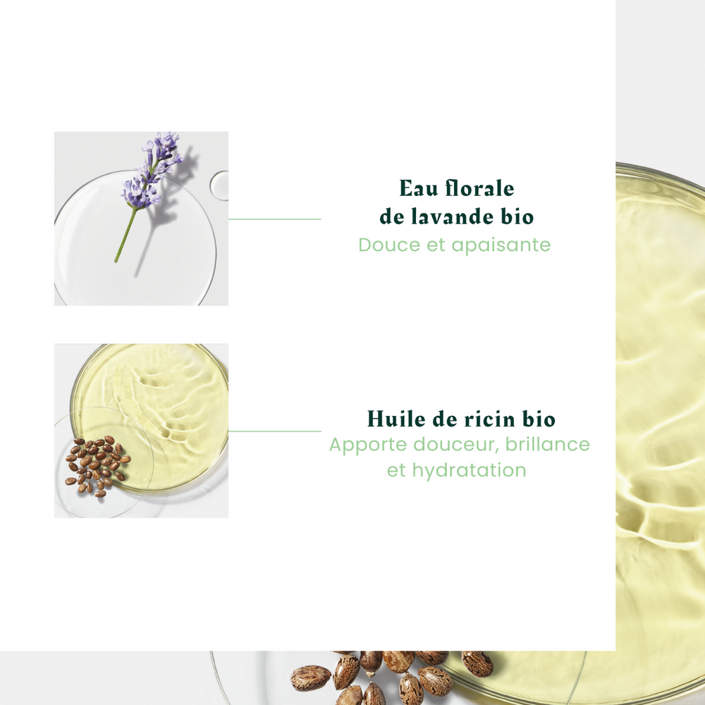 Flacon 200 ml du Spray démêlant express Naturia René Furterer, brume biphasée hydratante et sans silicone