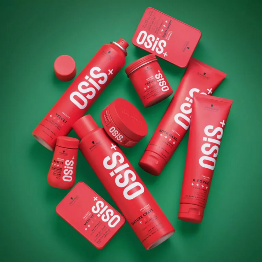 Pâte coiffante OSiS Mess Up – pot noir et texture mate visible