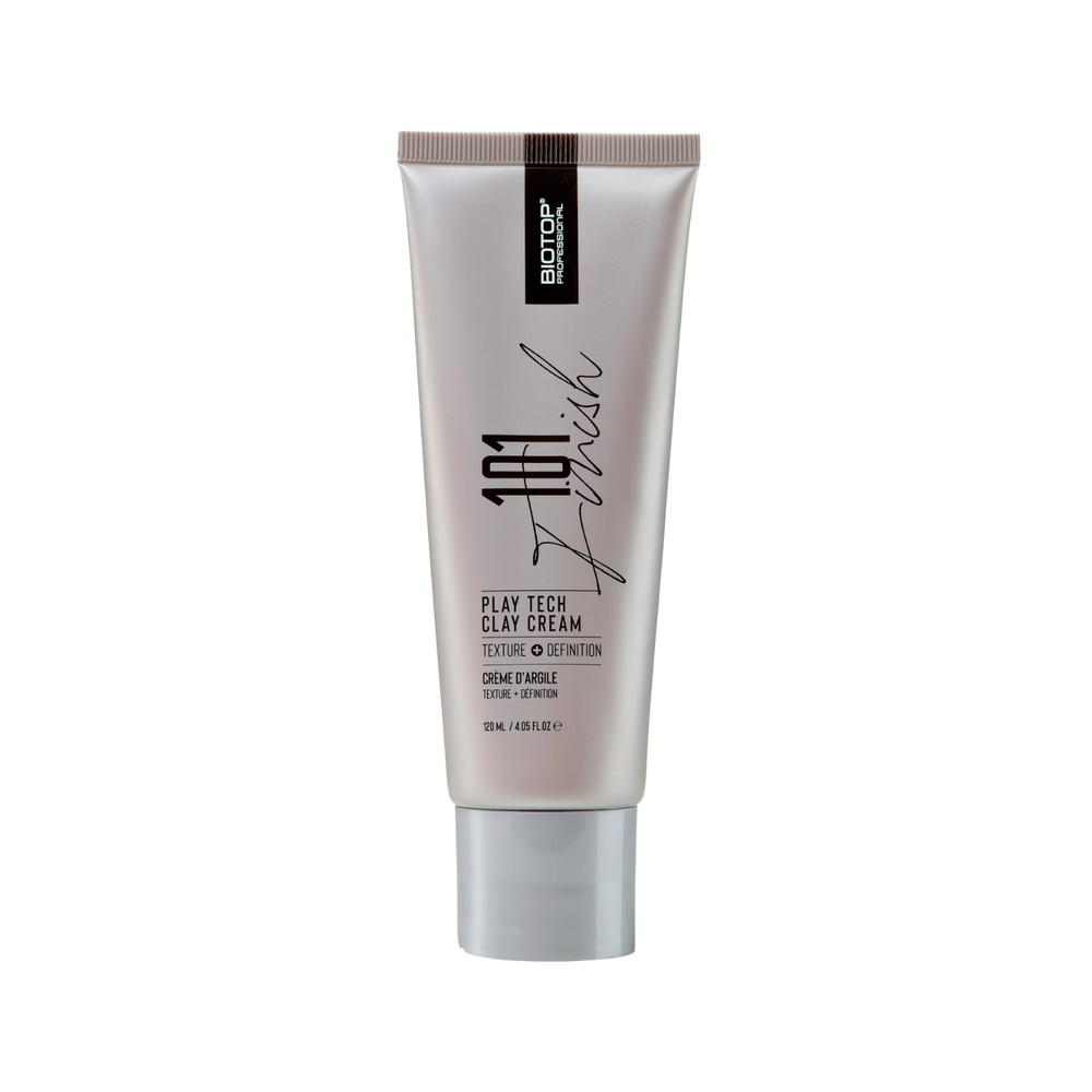 Tube 120 ml de 101 Create Play Tech Clay Cream – crème coiffante texture mate et définition.