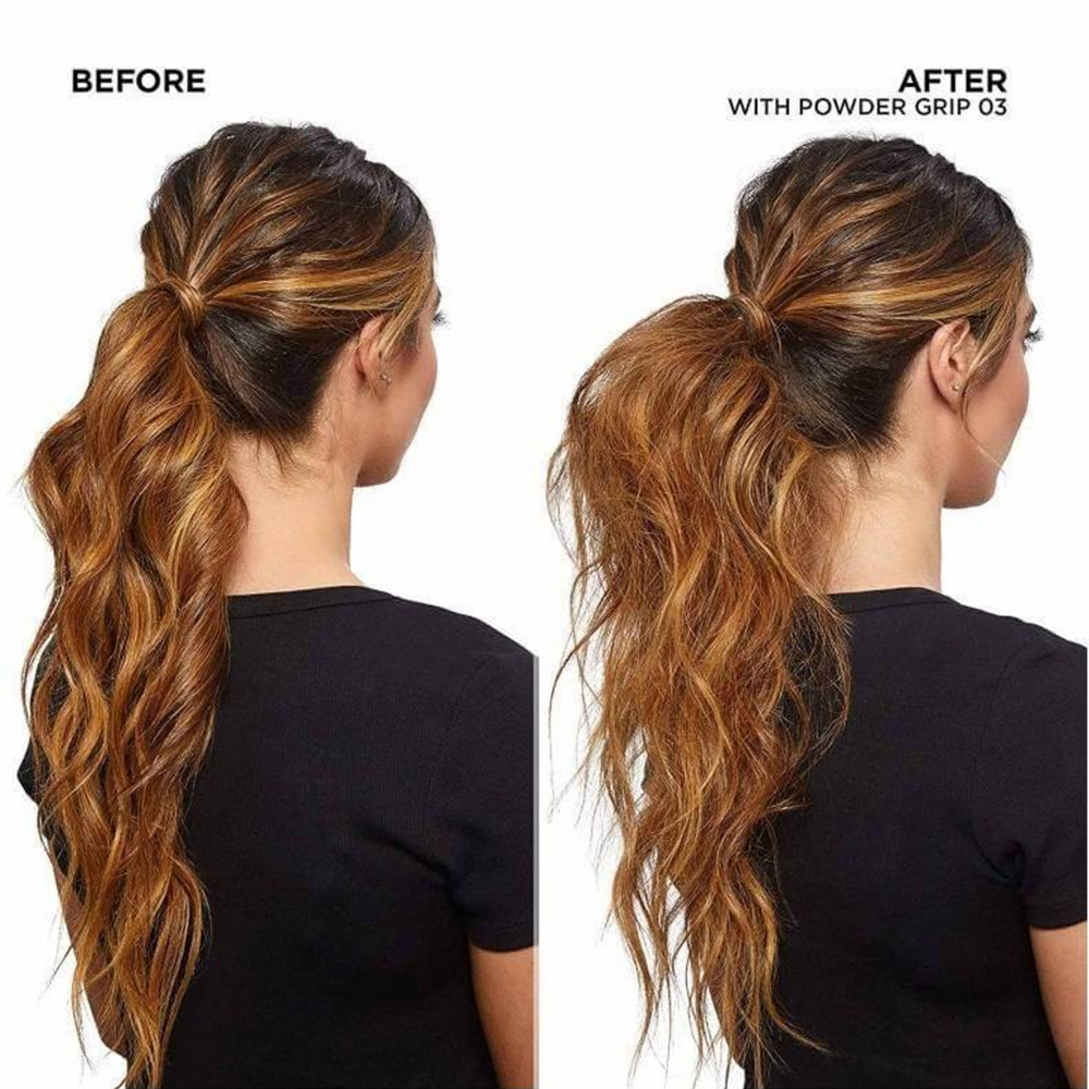 Poudre capillaire Redken Powder Grip 03 posée sur fond clair.