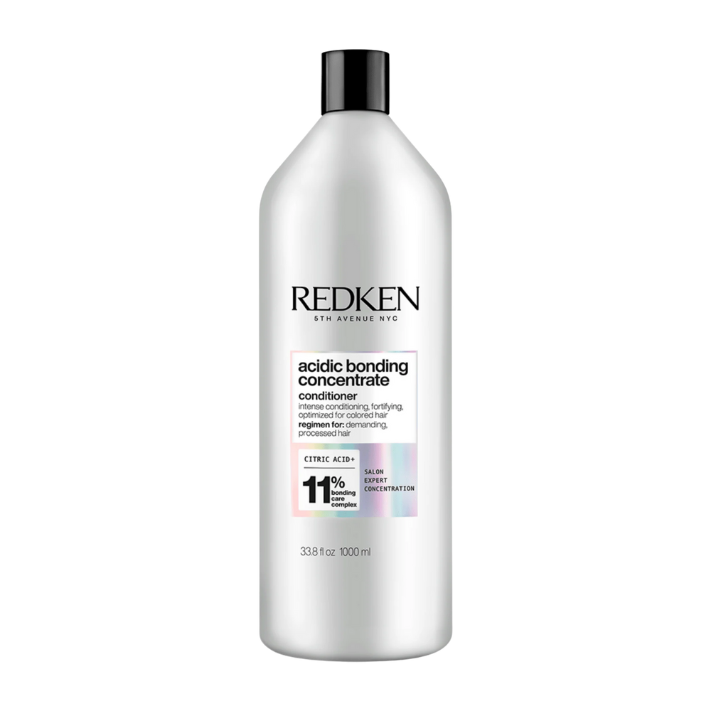 Flacon de 1000 ml de revitalisant Redken Acidic Bonding, soin capillaire réparateur pour cheveux traités chimiquement.