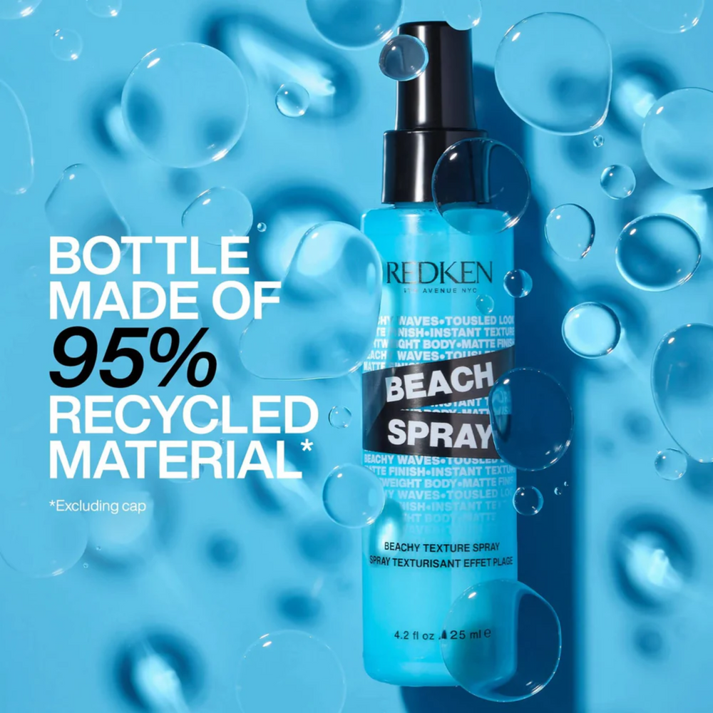 Spray texturisant Redken Beach Spray 125 ml, fini mat et volume, sans sel de mer