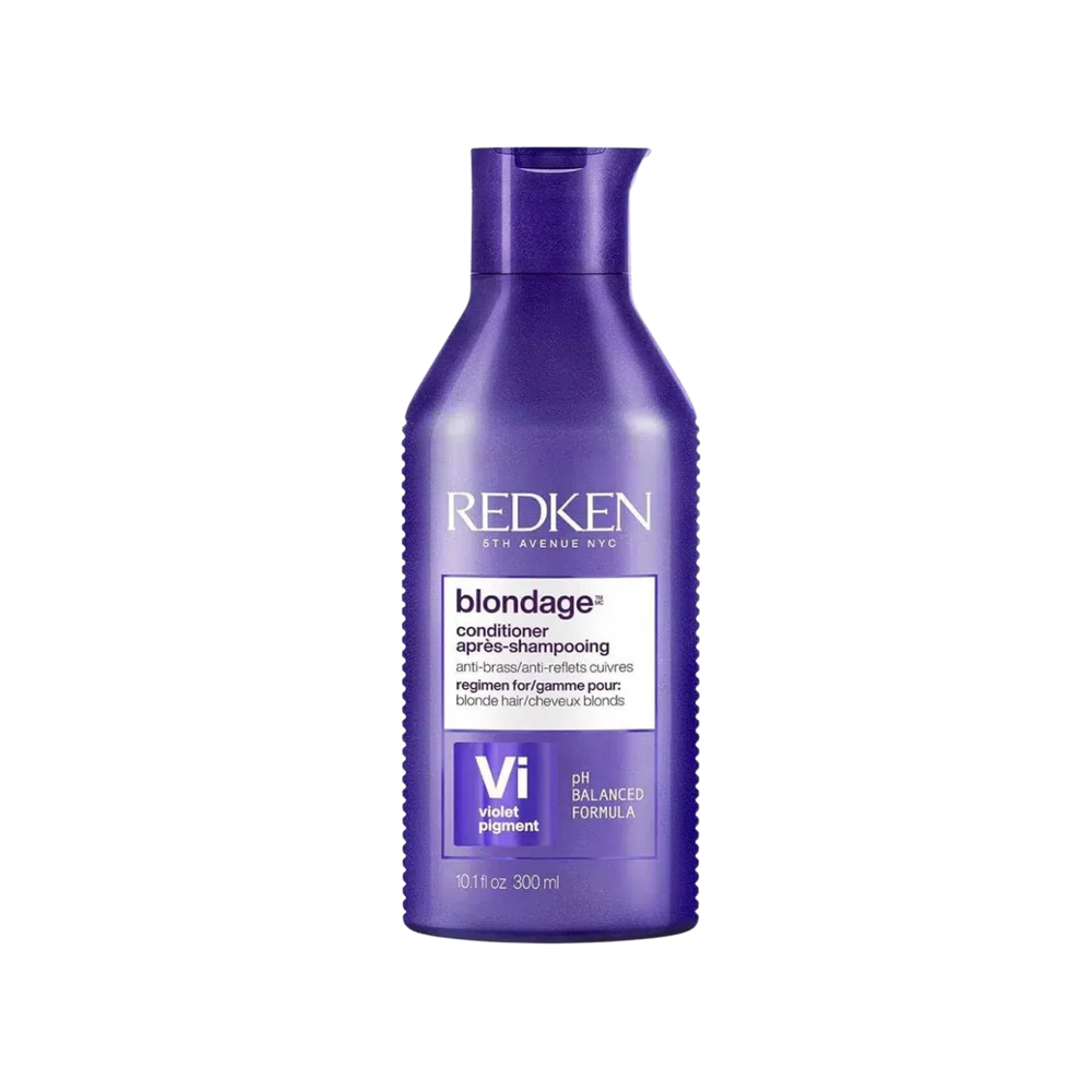 Flacon de conditionneur Redken Blondage, violet tonifiant pour cheveux blonds, enrichi en pigments et acide citrique