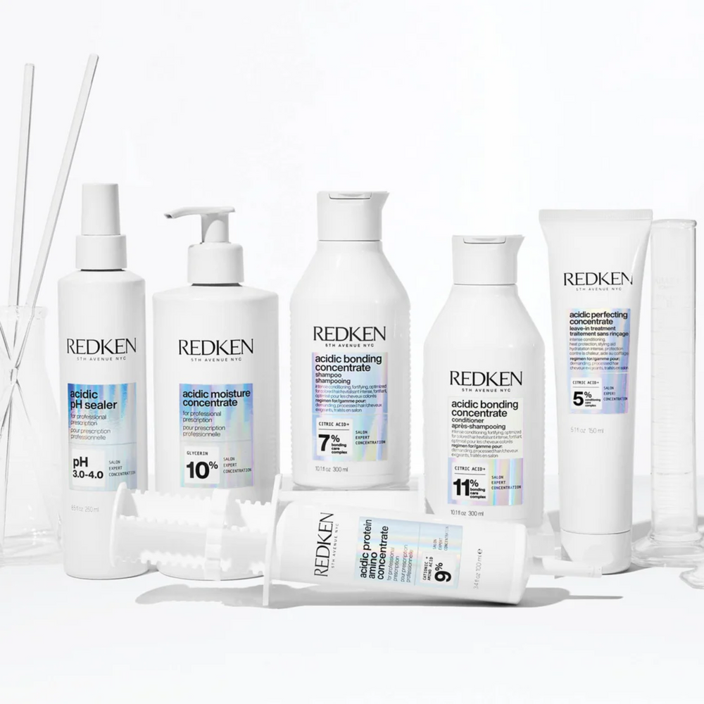 Flacon de 1000 ml de revitalisant Redken Acidic Bonding, soin capillaire réparateur pour cheveux traités chimiquement.
