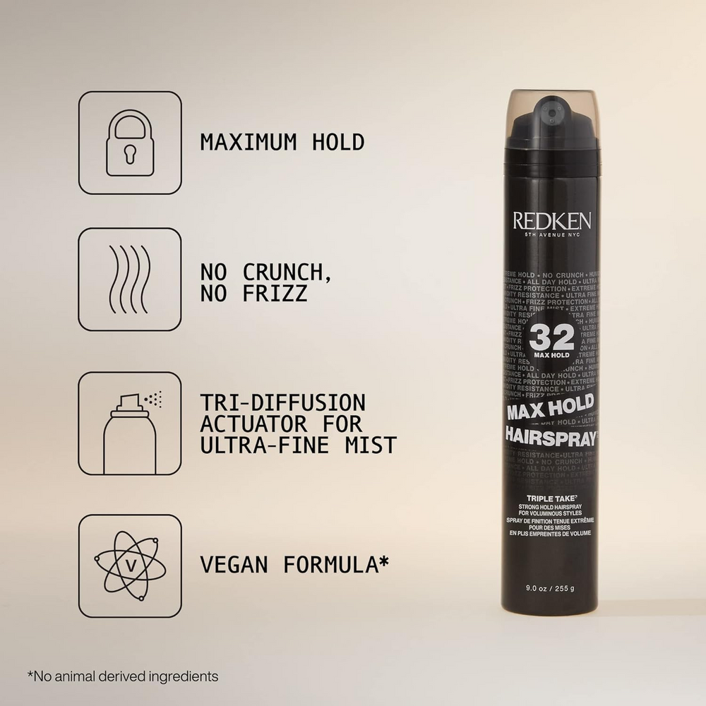 Aérosol Redken Triple Take 32, spray coiffant fixation extrême