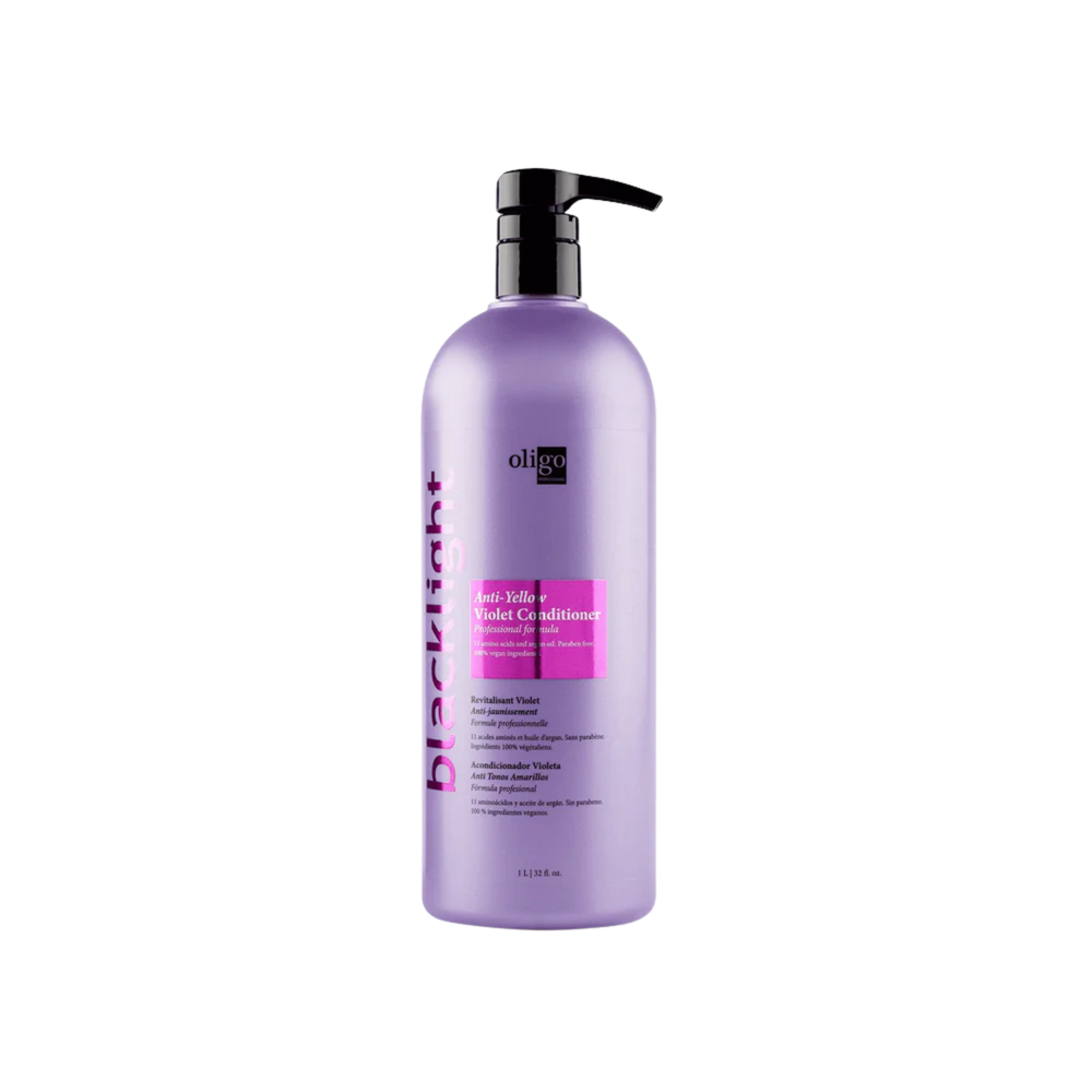 “Bouteille Revitalisant Violet Blacklight Oligo – revitalisant anti‑jaunissement professionnel”